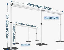 Load image into Gallery viewer, Backdrop Double cross bar 10x20 adj.
