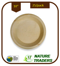 Load image into Gallery viewer, Palm/Areca leaf Round standard Plates (10&quot;)
